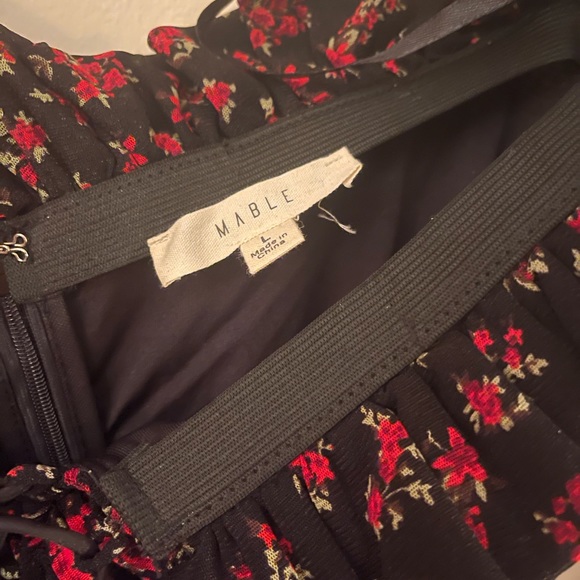 dollskill ready to mingle ruched floral shoulderless dress - Picture 5 of 6